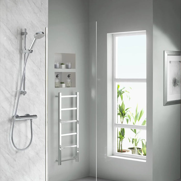 Aqualisa Midas 110 Thermostatic Bar Valve Mixer Shower with Slide Rail Kit - Chrome
