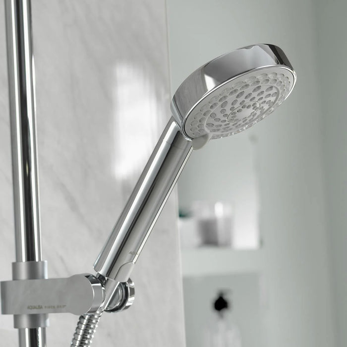 Aqualisa Midas 110 Thermostatic Bar Valve Mixer Shower with Slide Rail Kit - Chrome