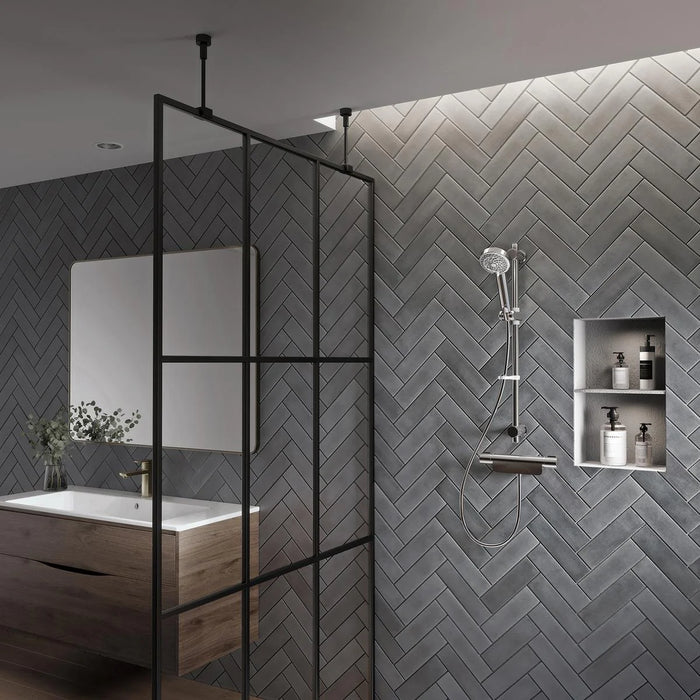 Aqualisa Midas 220 Thermostatic Bar Valve Mixer Shower with Adjustable Head