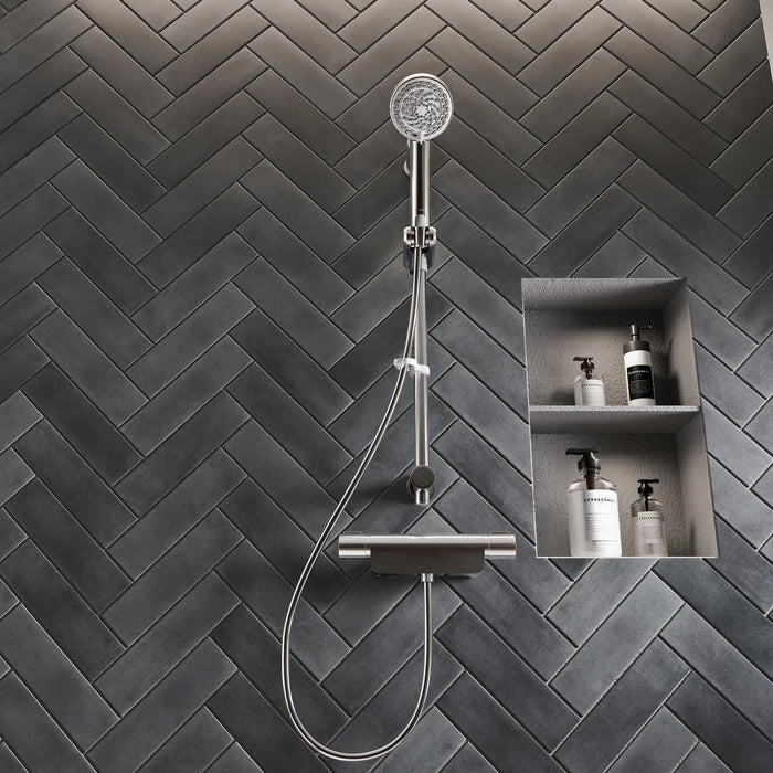 Aqualisa Midas 220 Thermostatic Bar Valve Mixer Shower with Adjustable Head