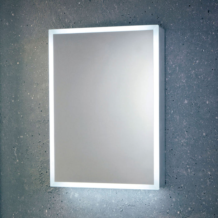 Scudo Mia Single Door Illuminated LED Mirror Cabinet with Demister Pad & Shaver Socket