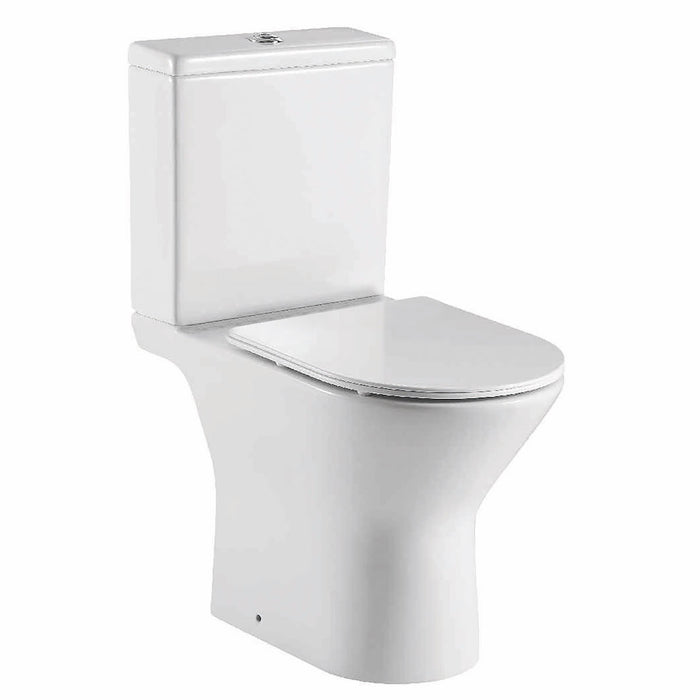 Scudo Middleton Rimless Open Back Close Coupled Toilet with Soft Close Seat