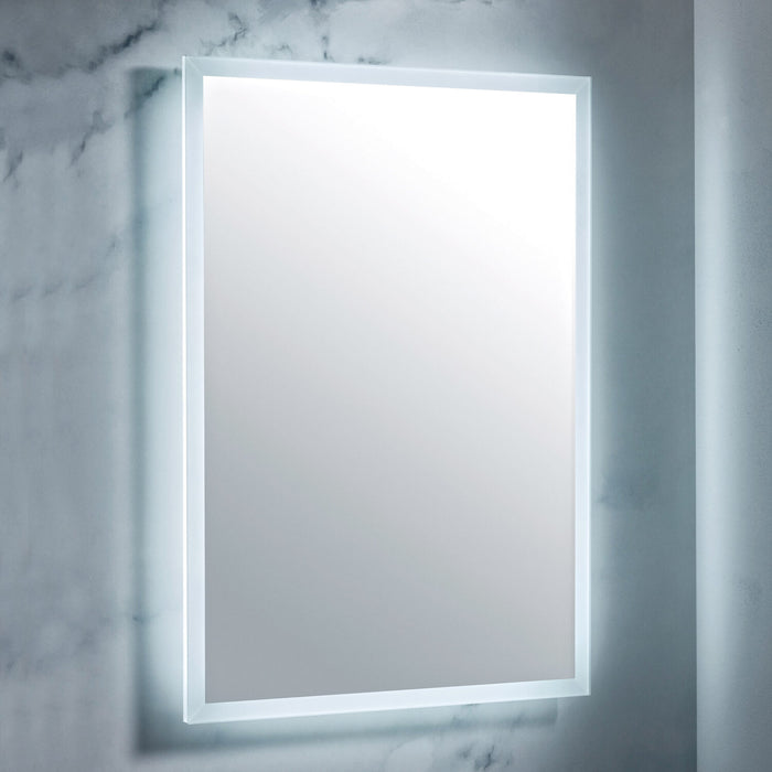 Scudo Mosca Rectangular Illuminated LED Mirror with Demister Pad & Shaver Socket
