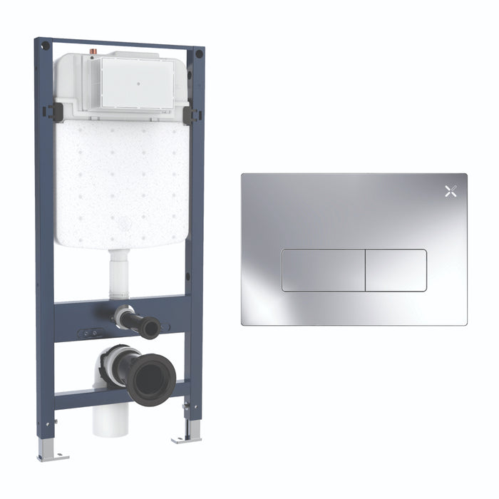 Crosswater MPRO Slim 1120mm Concealed Cistern Toilet Frame Set 4