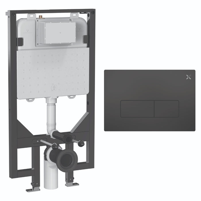 Crosswater MPRO Ultra Slim 1140mm Concealed Cistern Toilet Frame Set 5