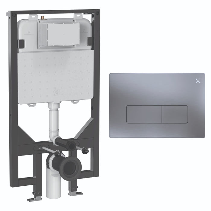 Crosswater MPRO Ultra Slim 1140mm Concealed Cistern Toilet Frame Set 5