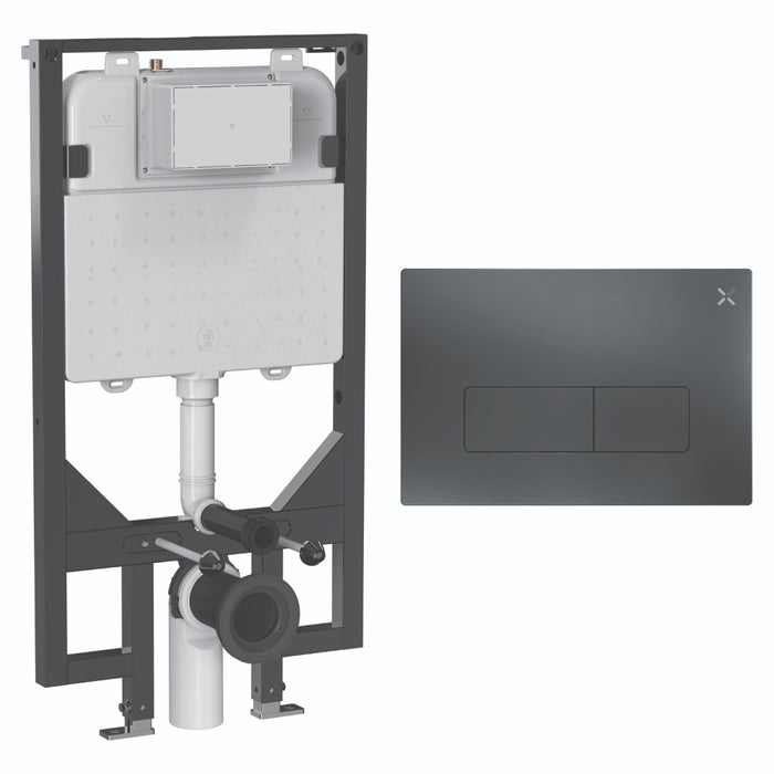 Crosswater MPRO Ultra Slim 1140mm Concealed Cistern Toilet Frame Set 5