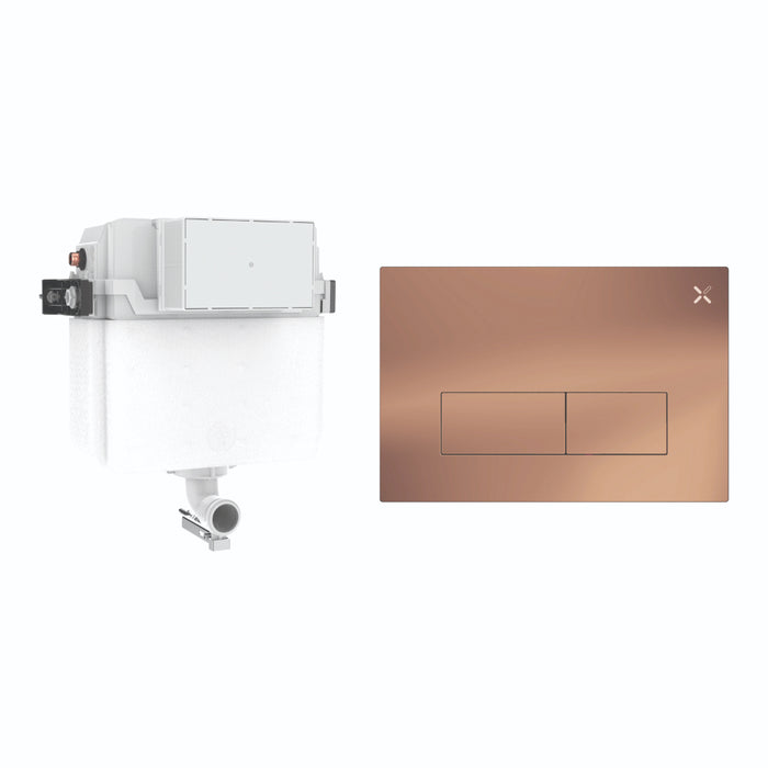 Crosswater MPRO Stainless Steel 460mm Concealed Cistern Set 1
