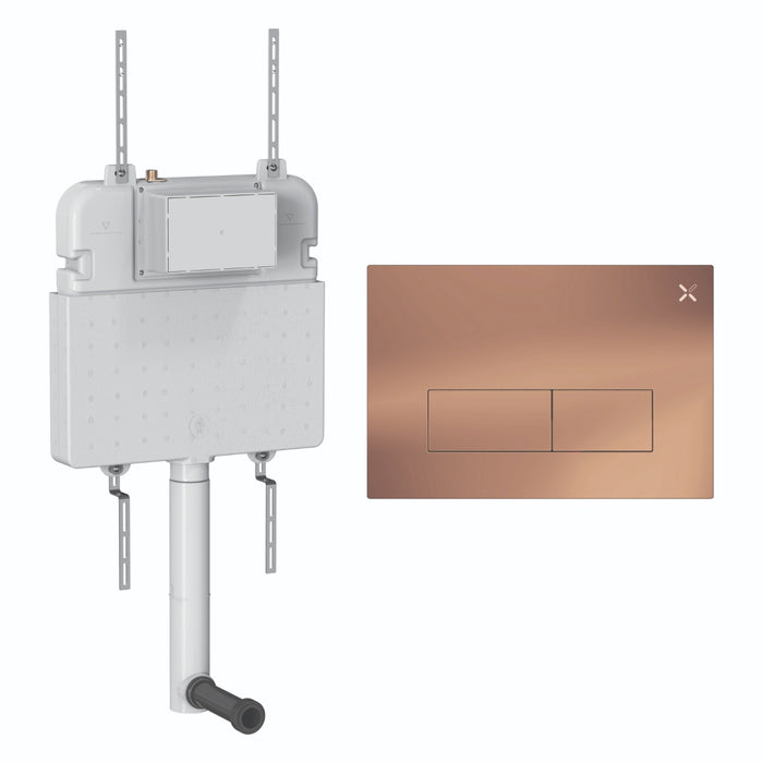 Crosswater MPRO Stainless Steel Tall 530mm Concealed Cistern Set 2