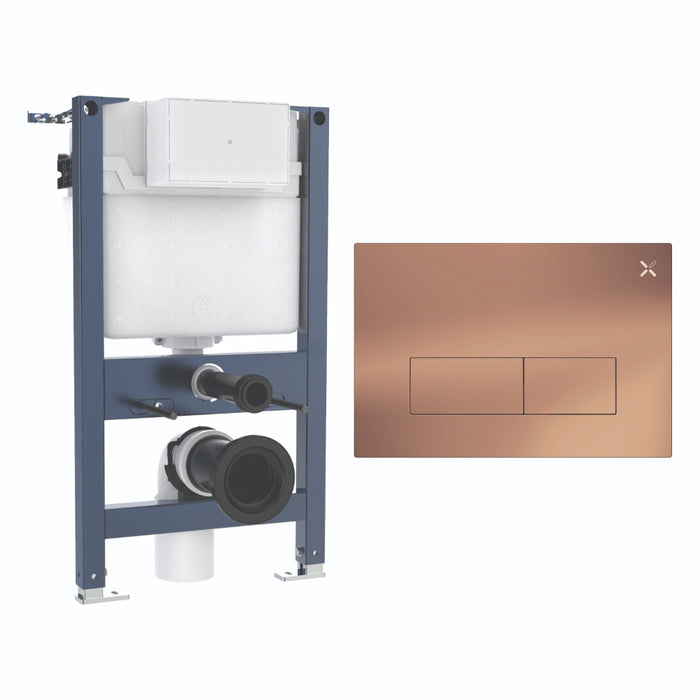 Crosswater MPRO Stainless Steel 820mm Concealed Cistern Toilet Frame Set 1