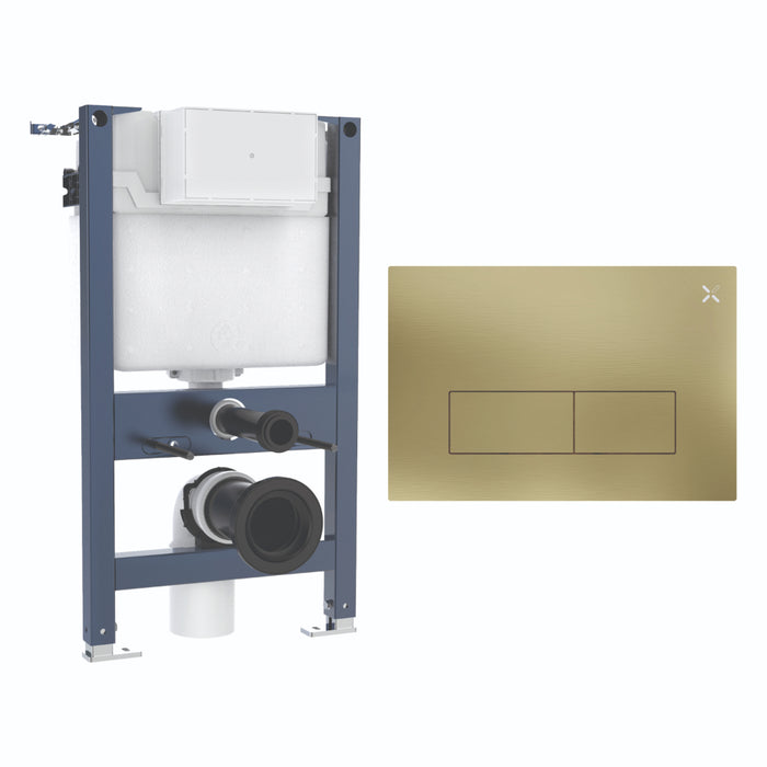 Crosswater MPRO Stainless Steel 820mm Concealed Cistern Toilet Frame Set 1