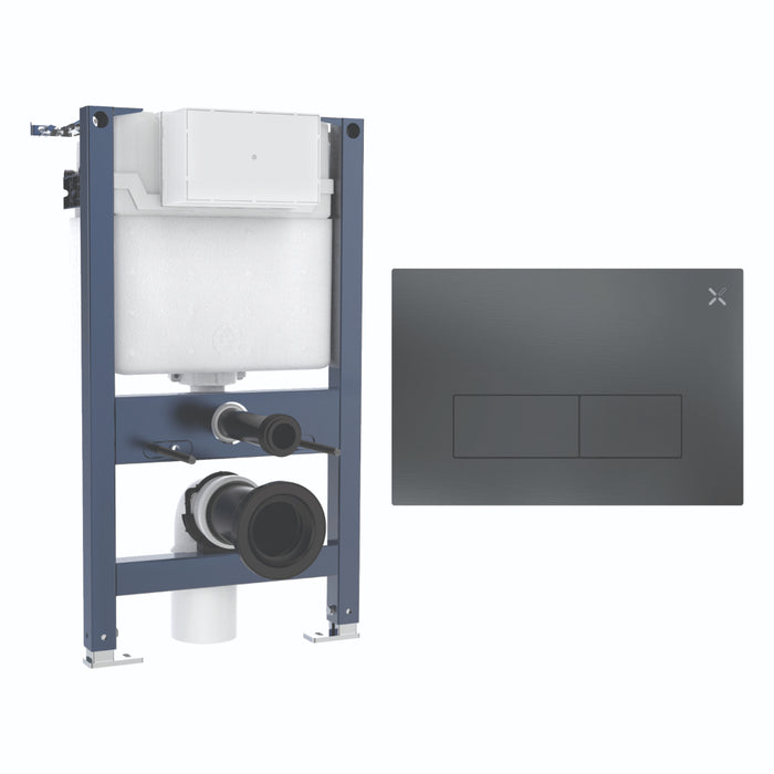 Crosswater MPRO Stainless Steel 820mm Concealed Cistern Toilet Frame Set 1