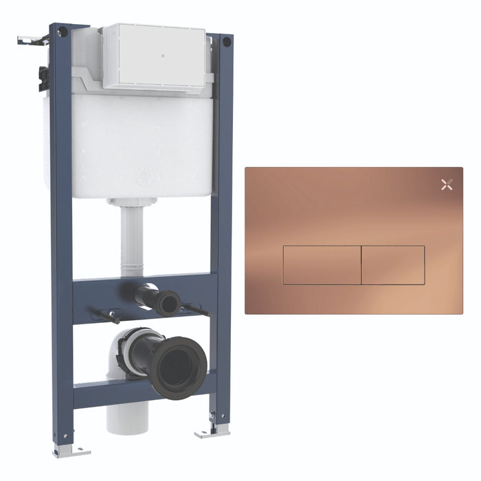 Crosswater MPRO Stainless Steel 980mm Concealed Cistern Toilet Frame Set 2