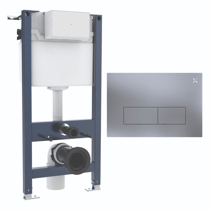 Crosswater MPRO Stainless Steel 980mm Concealed Cistern Toilet Frame Set 2
