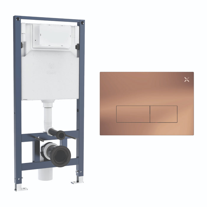 Crosswater MPRO Stainless Steel 1120mm Concealed Cistern Toilet Frame Set 3
