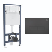 Crosswater MPRO Stainless Steel 1120mm Concealed Cistern Toilet Frame Set 3