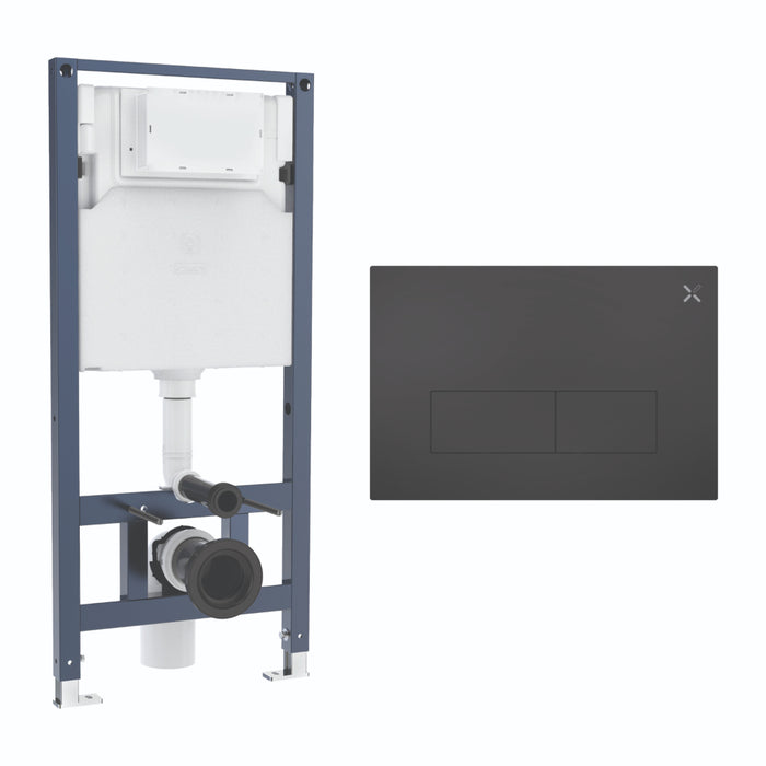 Crosswater MPRO Stainless Steel 1120mm Concealed Cistern Toilet Frame Set 3