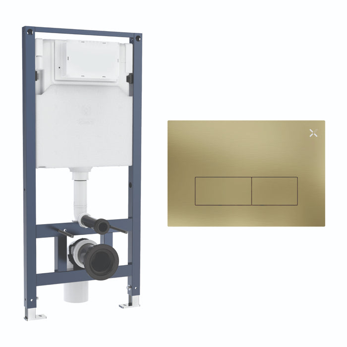 Crosswater MPRO Stainless Steel 1120mm Concealed Cistern Toilet Frame Set 3