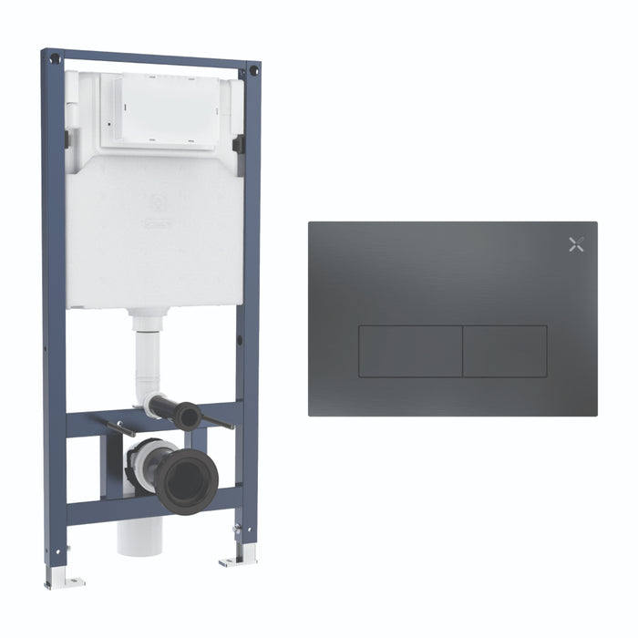 Crosswater MPRO Stainless Steel 1120mm Concealed Cistern Toilet Frame Set 3