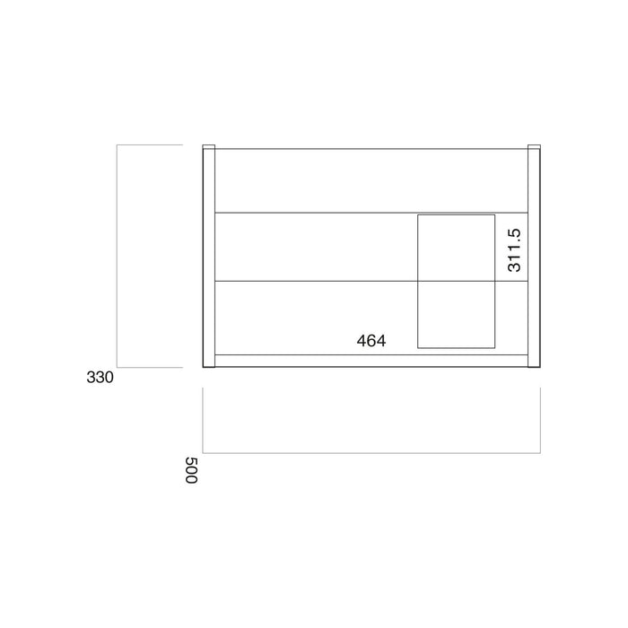 Scudo Muro Plus 1 Drawer Wall Hung Vanity Unit with Ceramic Basin & Handle