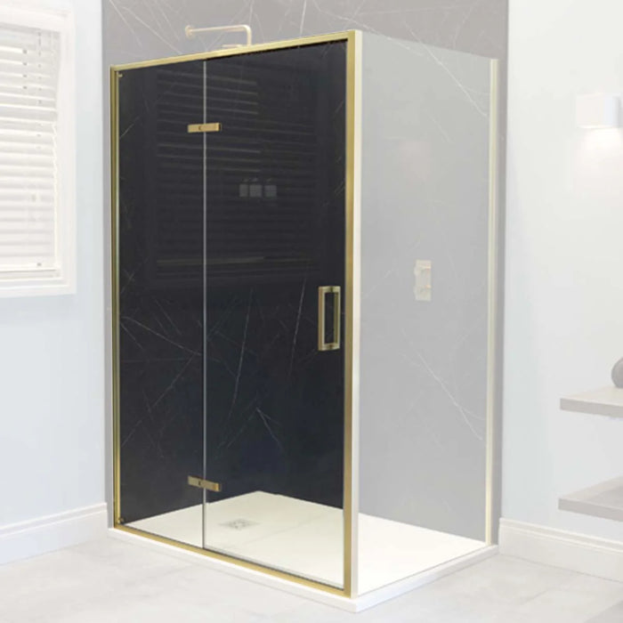 Merlyn 6 Series Sleek Recessed Hinged Shower Door And Inline Panel