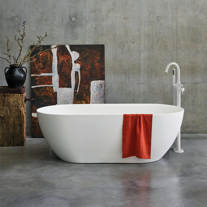 Crosswater MPRO Petite Freestanding Double Ended Bath - Gloss White