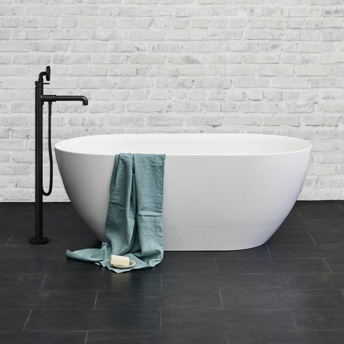 Crosswater MPRO Petite Freestanding Double Ended Bath - Gloss White