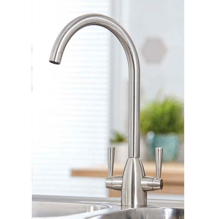 Scudo Marlo Dual Lever Mono Kitchen Mixer Tap