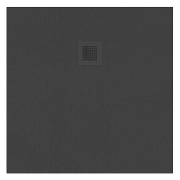 Sonas Slate Antislip Square Shower Tray With Waste