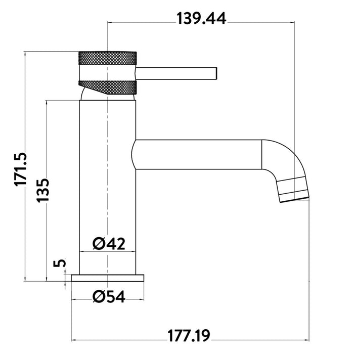 Scudo Core Mono Basin Mixer Tap
