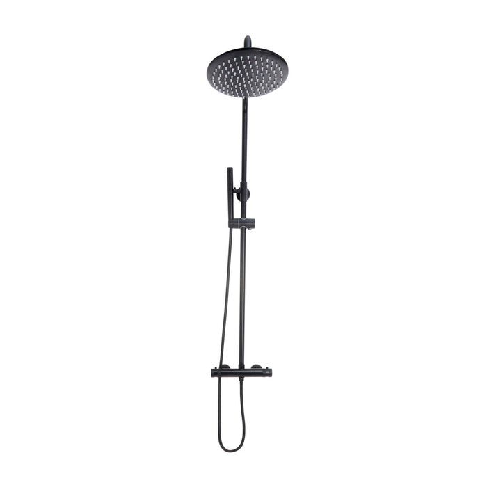 Scudo Core Round Thermostatic Exposed Rigid Riser Shower Kit