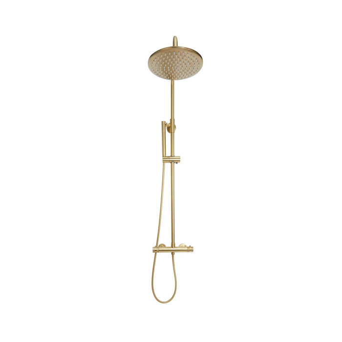 Scudo Core Round Thermostatic Exposed Rigid Riser Shower Kit