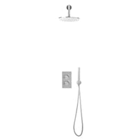 Scudo Core Round Thermostatic Concealed Shower Set with Fixed Head & Handset