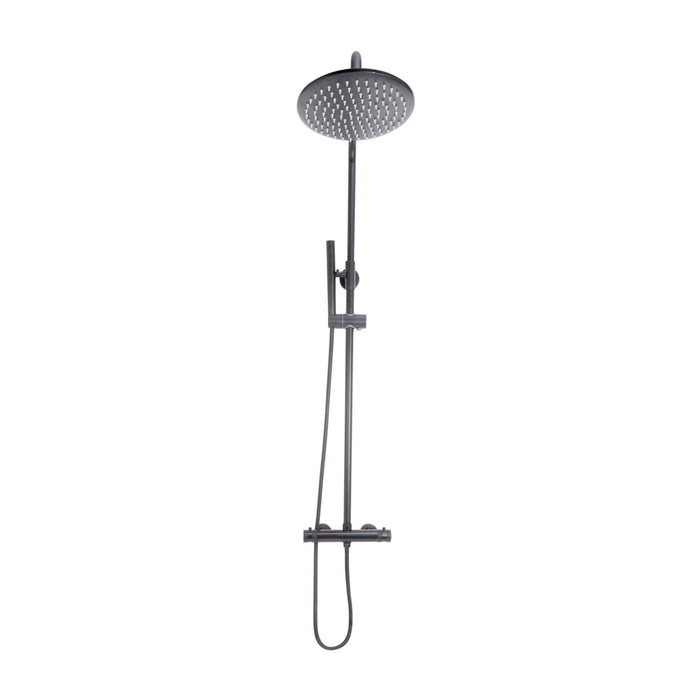 Scudo Core Round Thermostatic Exposed Rigid Riser Shower Kit