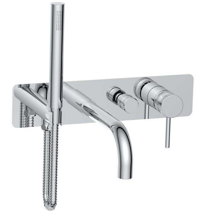 Scudo Core Wall Mounted Bath Shower Mixer Tap & Handset