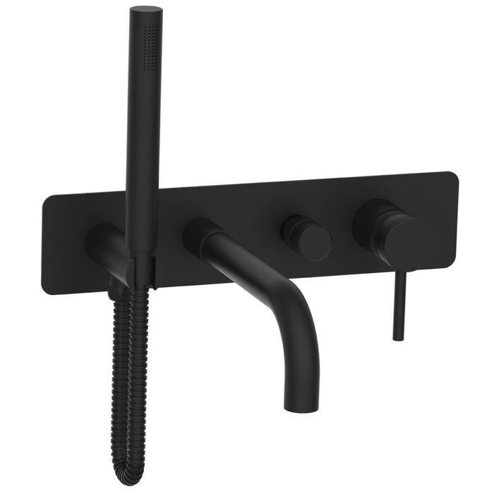 Scudo Core Wall Mounted Bath Shower Mixer Tap & Handset