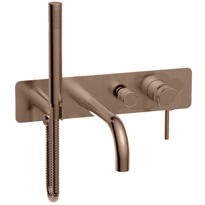 Scudo Core Wall Mounted Bath Shower Mixer Tap & Handset