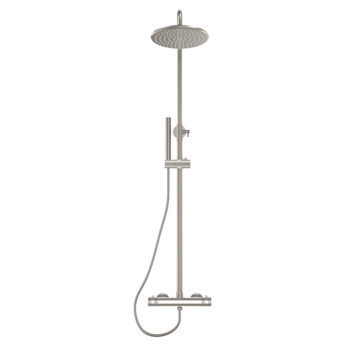 Scudo Core Round Thermostatic Exposed Rigid Riser Shower Kit
