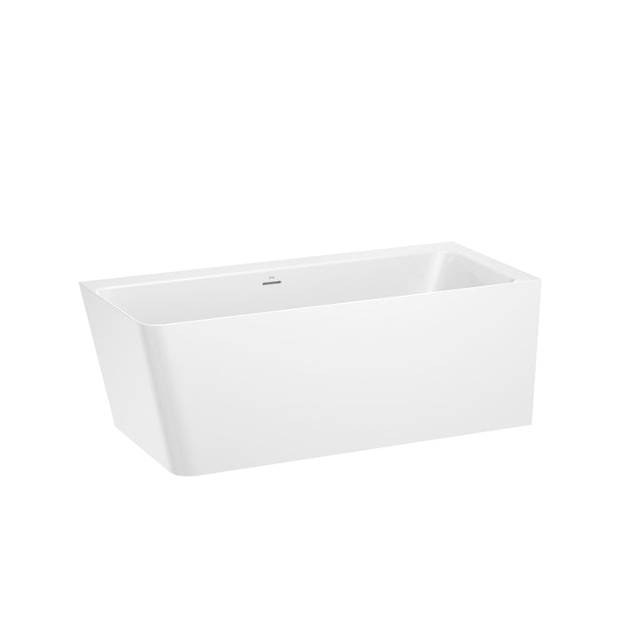 Roca Ona Stonex Corner Bath with Panels & Click Clack Waste & Trap - 1600mm x 700mm