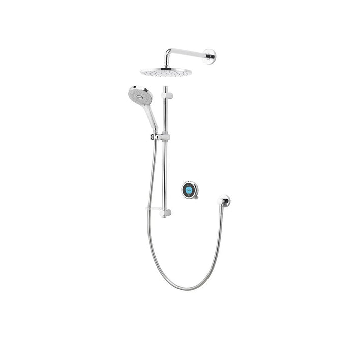 Aqualisa Optic Q Smart Digital Shower Concealed with Adjustable & Wall Fixed Head - High Pressure/Combi