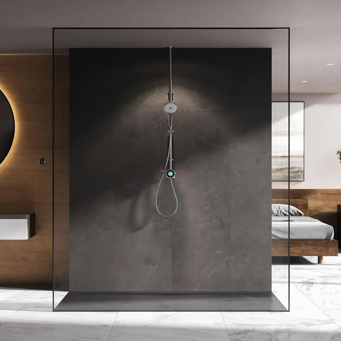 Aqualisa Optic Q Smart Digital Shower Exposed with Adjustable Head - High Pressure/Combi