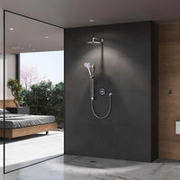 Aqualisa Optic Q Smart Digital Shower Concealed with Adjustable & Wall Fixed Head - Gravity Pumped