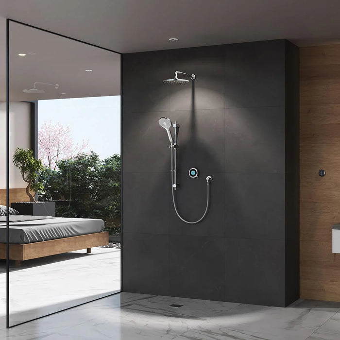 Aqualisa Optic Q Smart Digital Shower Concealed with Adjustable & Wall Fixed Head - Gravity Pumped