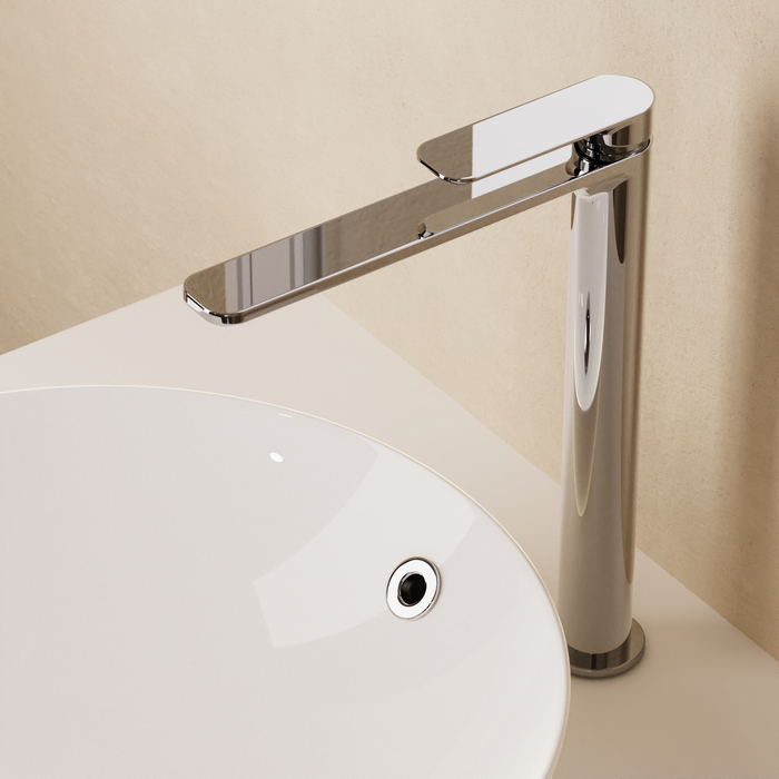 Crosswater Pier Tall Mono Basin Mixer Tap - Chrome