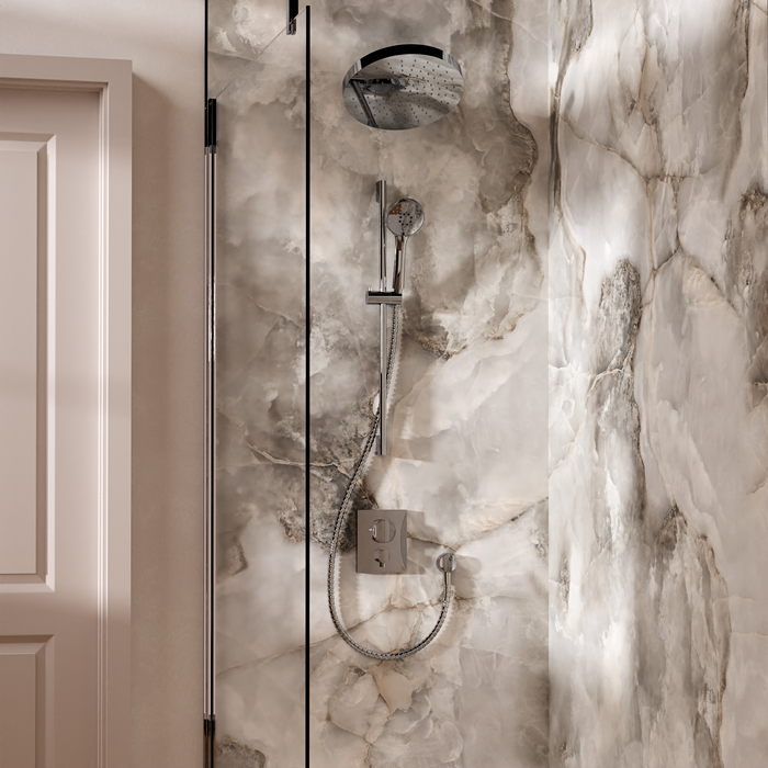 Crosswater Crossbox Push Shower Set 5 with Fixed Head & Handset