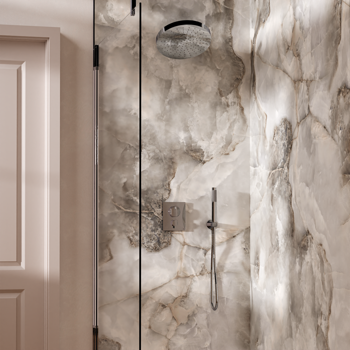 Crosswater Crossbox Push Shower Set 6 with Fixed Head & Handset