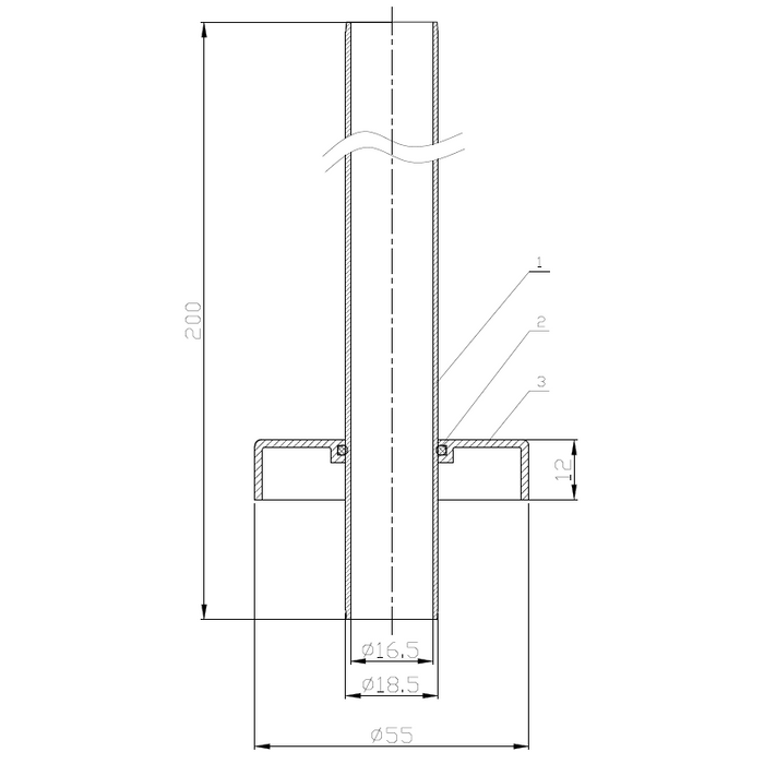Eastbrook 15mm Pipe Shroud And Collar Kit