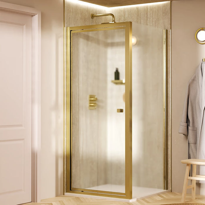 Crosswater Clear 6 Pivot Shower Door With Side Panel