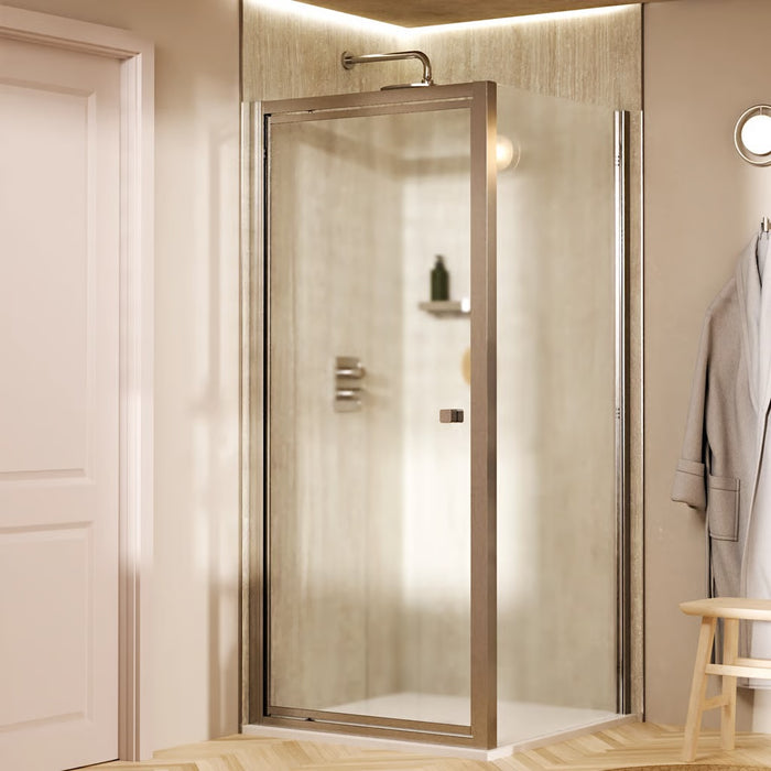 Crosswater Clear 6 Pivot Shower Door With Side Panel