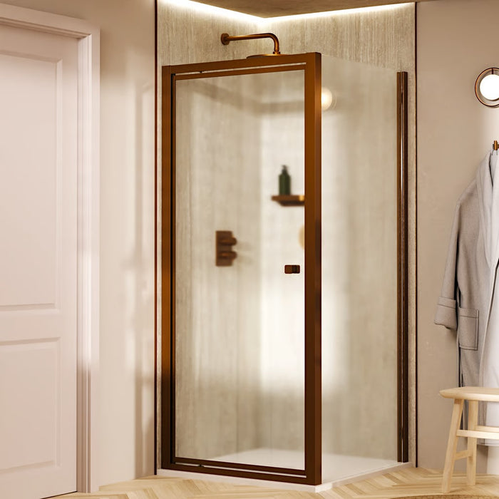 Crosswater Clear 6 Pivot Shower Door With Side Panel